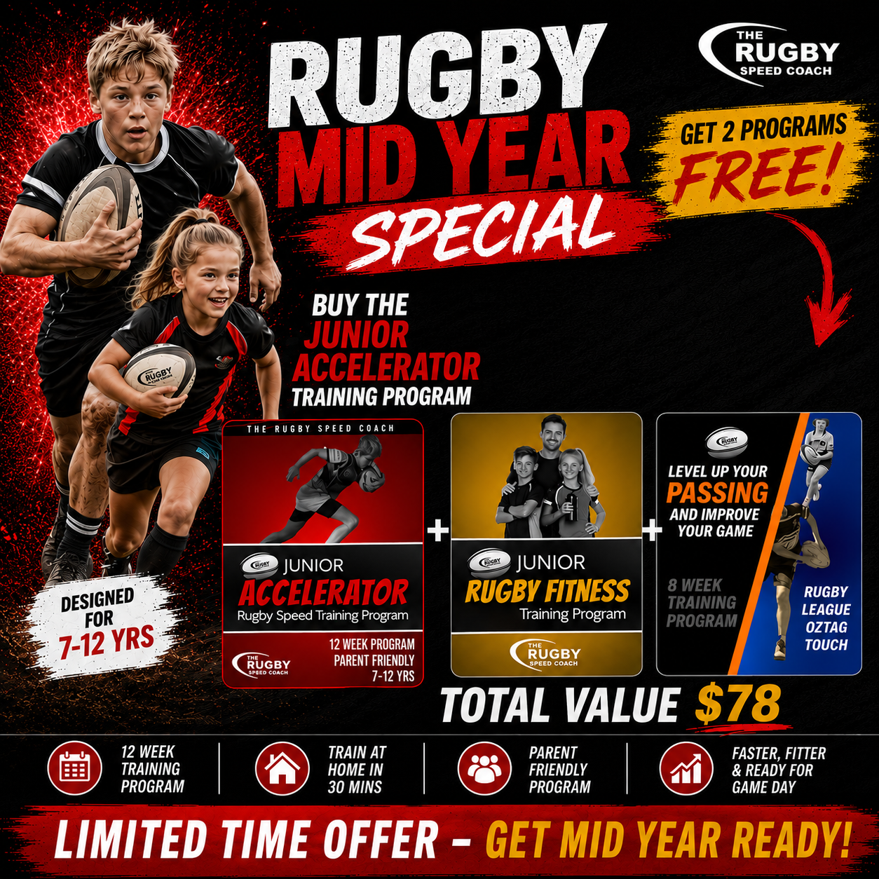 Mid Year Junior Rugby Special (7-12yrs)